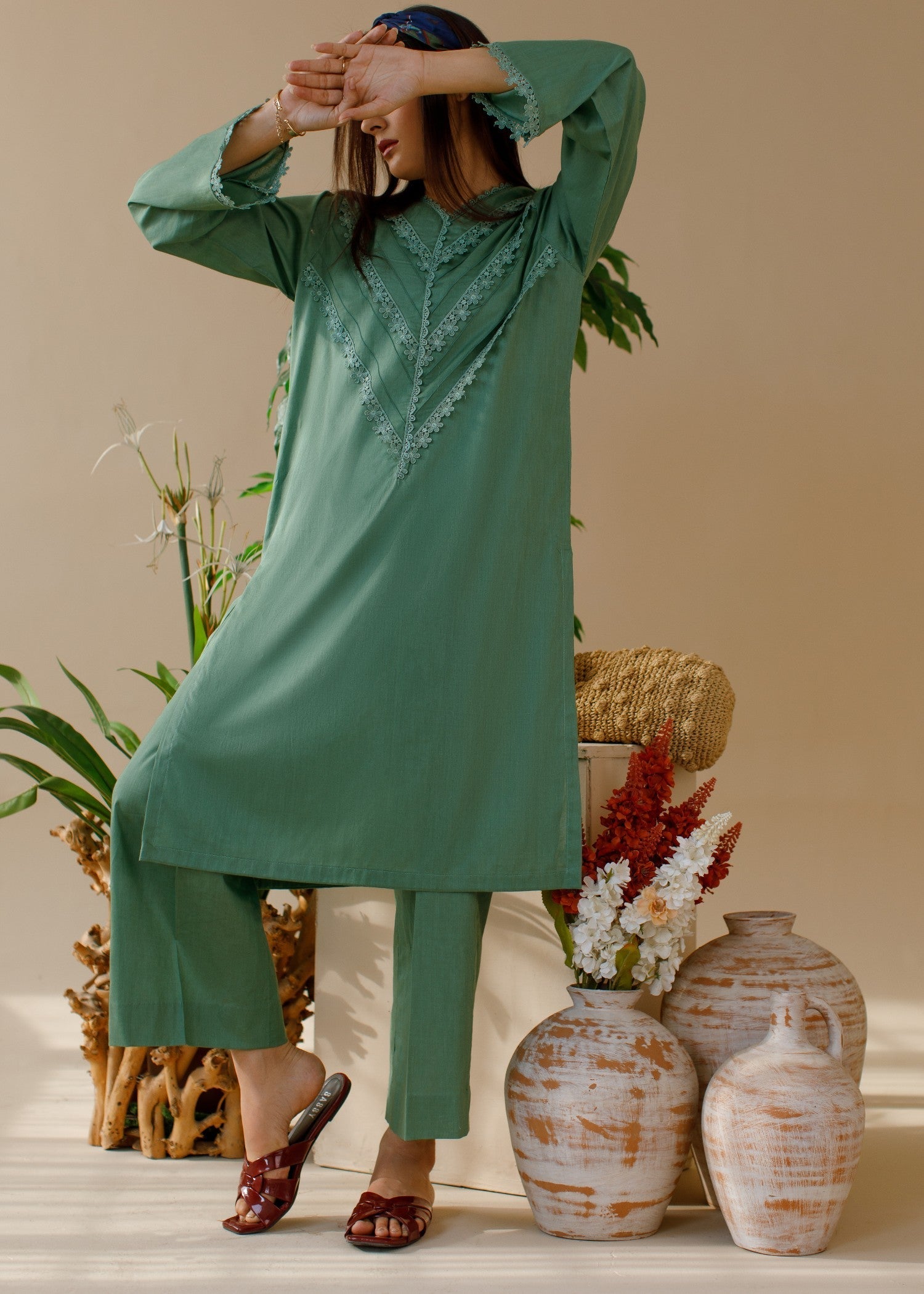 Ombrella Official Petal Co ord Set Women 2pcs