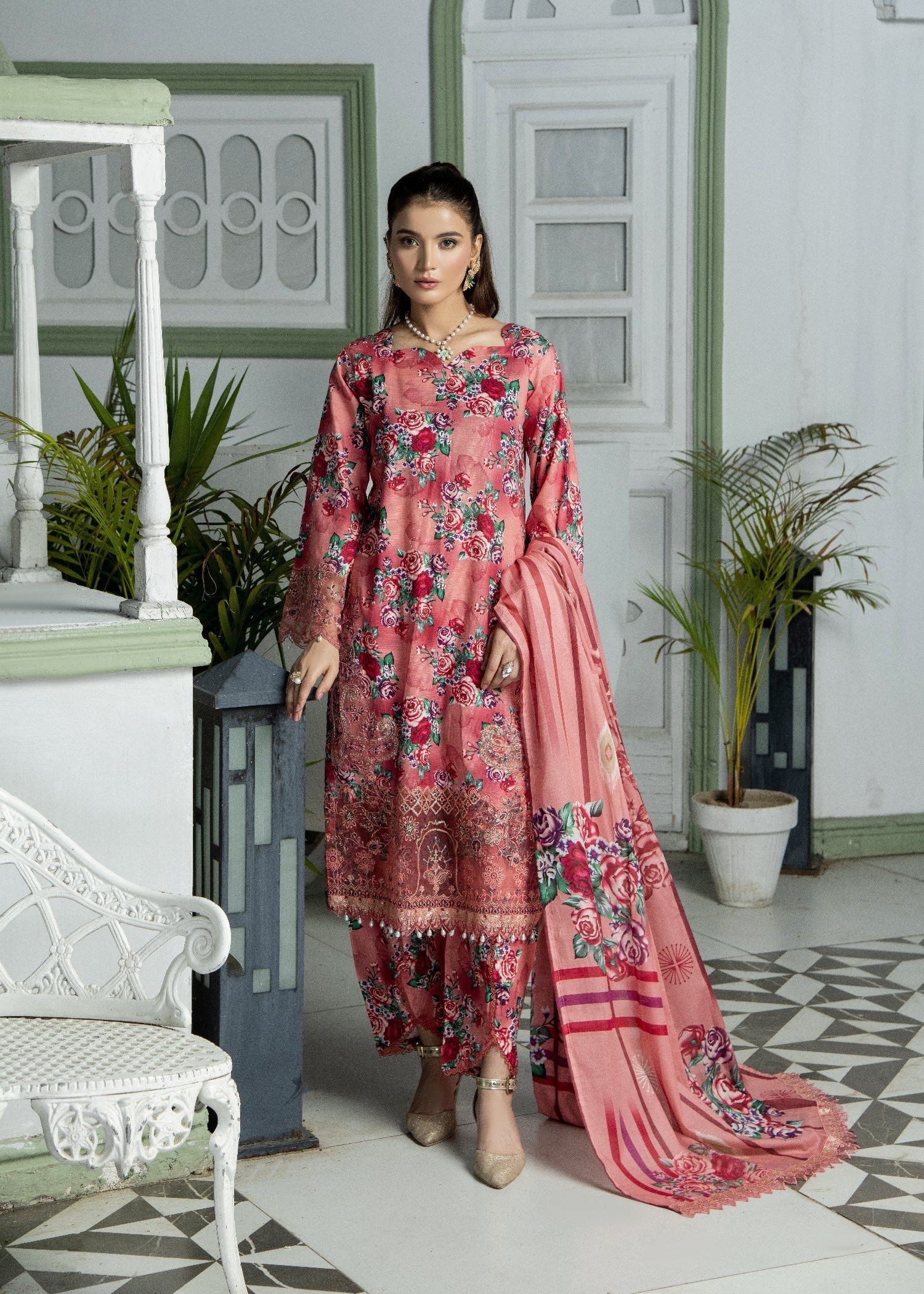 She Edge SE SUM25 00006 PINK COLORS PRINTED Women 3pcs