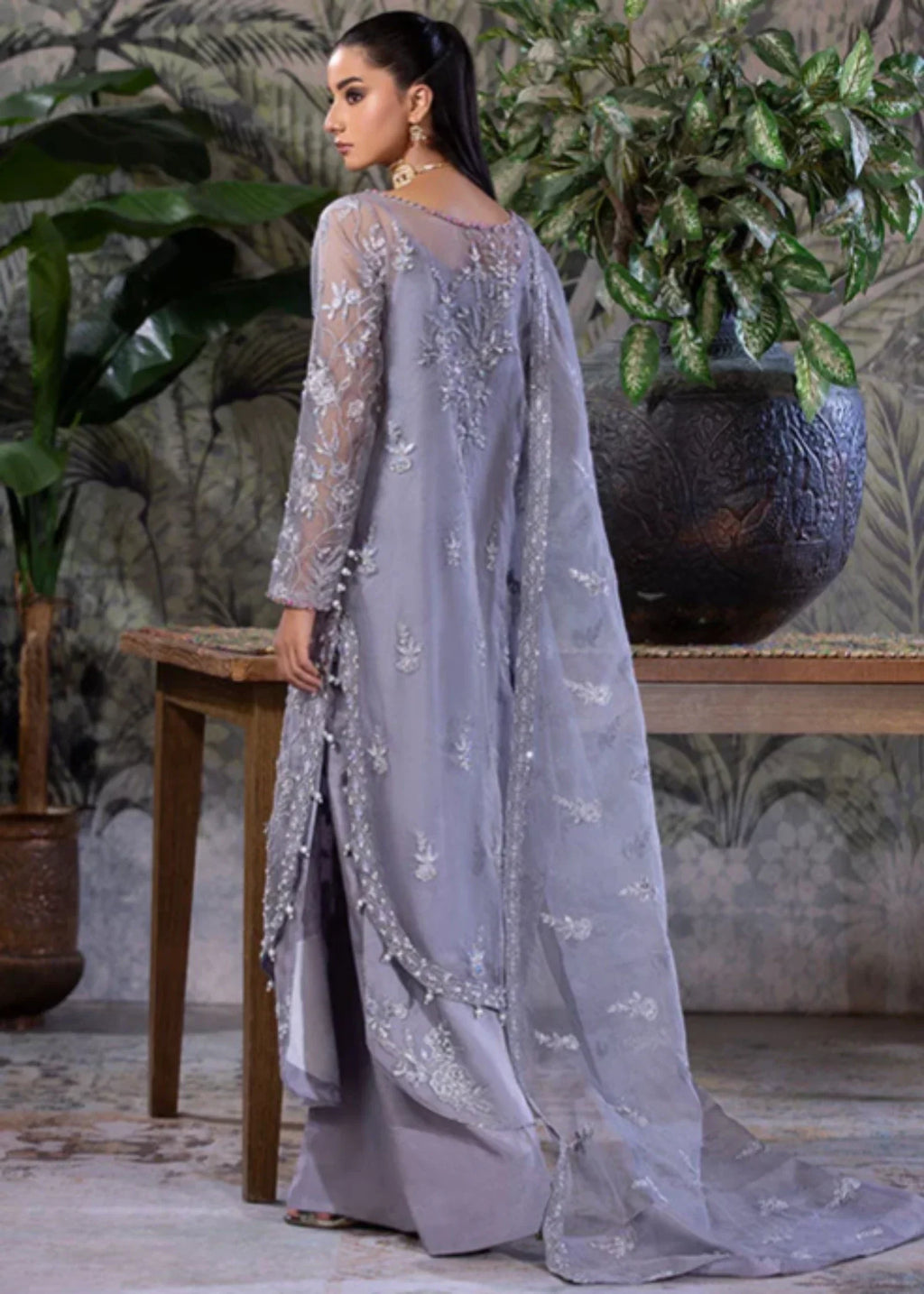 Amber Imran Official SILVER MIST | Luxury Formals Women 4pcs