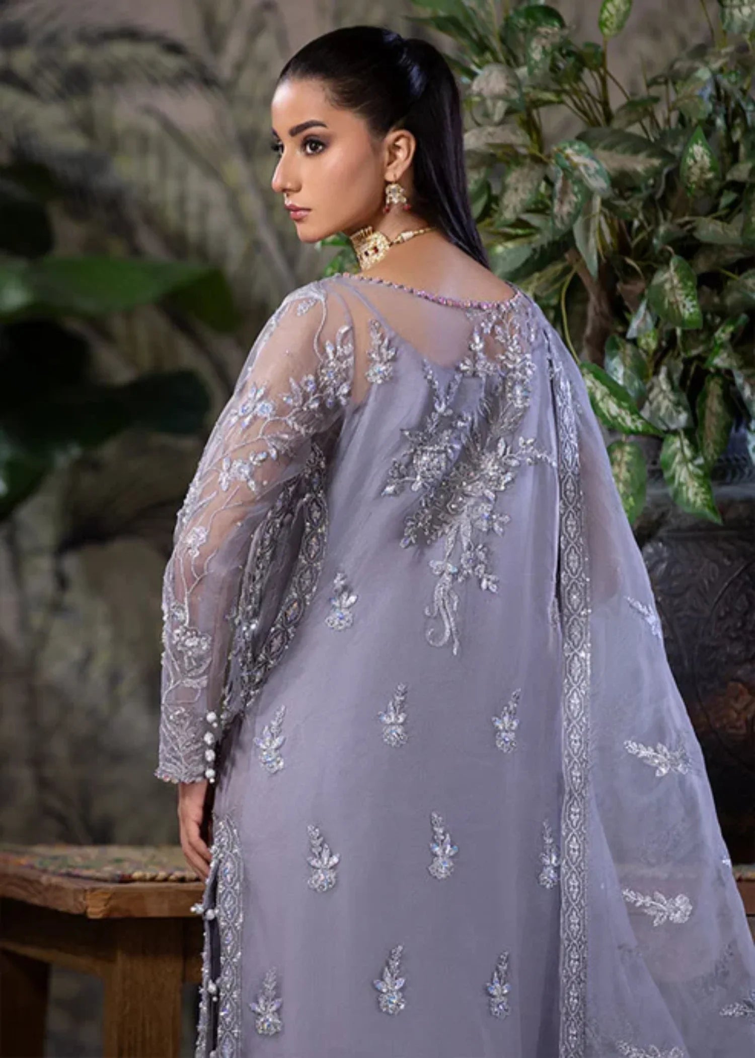 Amber Imran Official SILVER MIST | Luxury Formals Women 4pcs