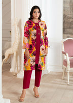 Hoorwani Pumpkin Maroon Women 3pcs