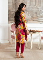 Hoorwani Pumpkin Maroon Women 3pcs