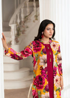 Hoorwani Pumpkin Maroon Women 3pcs