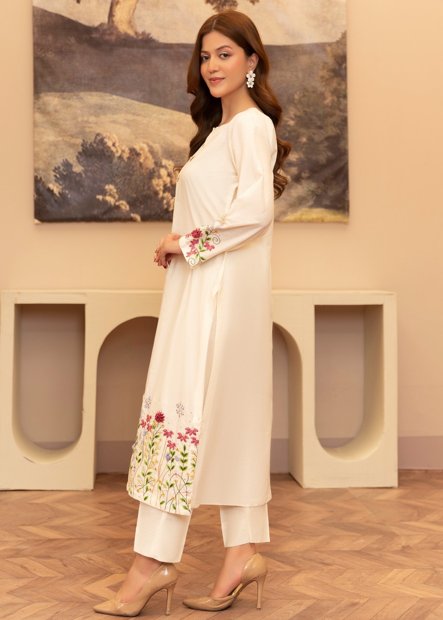 Sahibas By Mirza Ravena White Women 2pcs