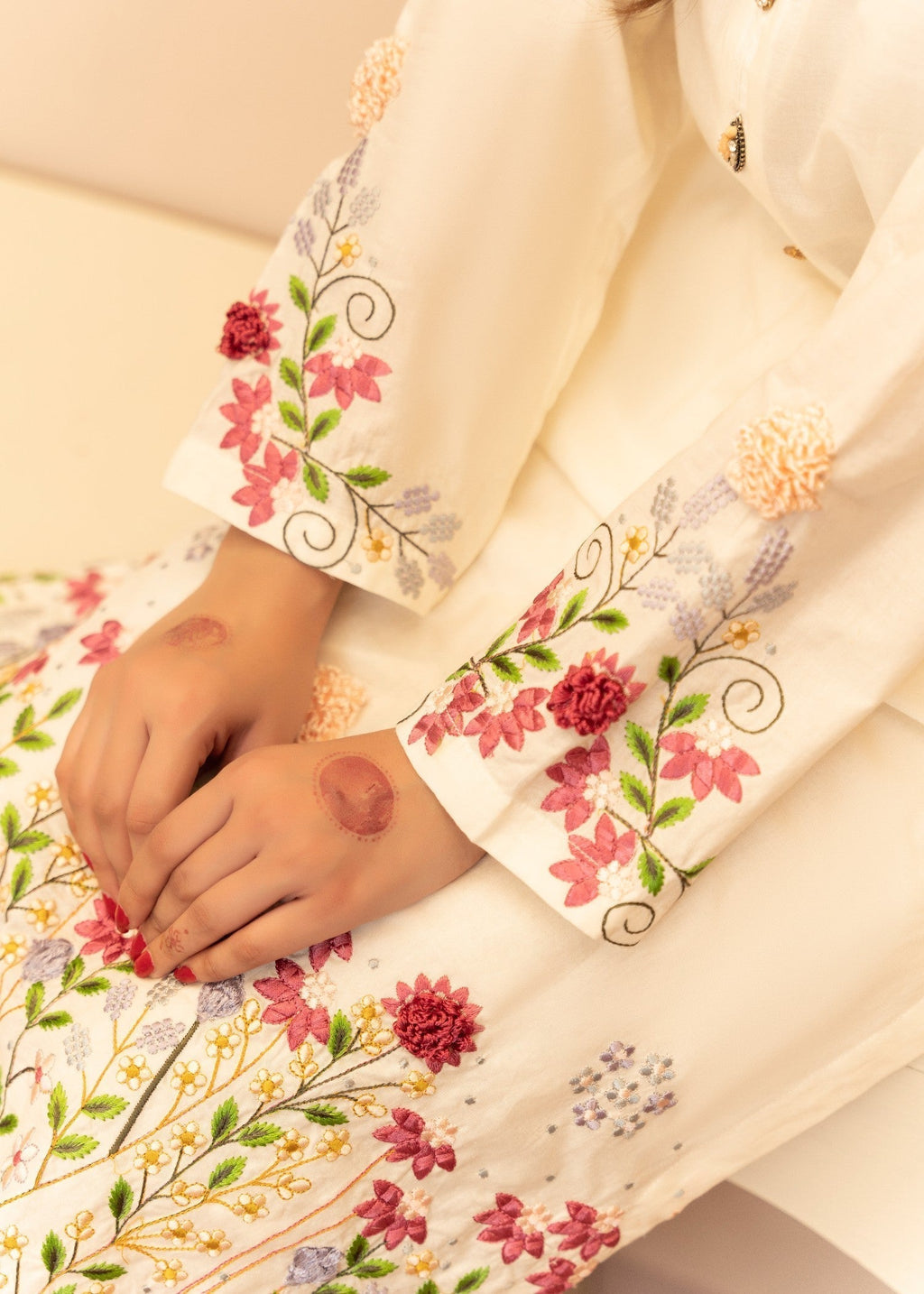 Sahibas By Mirza Ravena White Women 2pcs