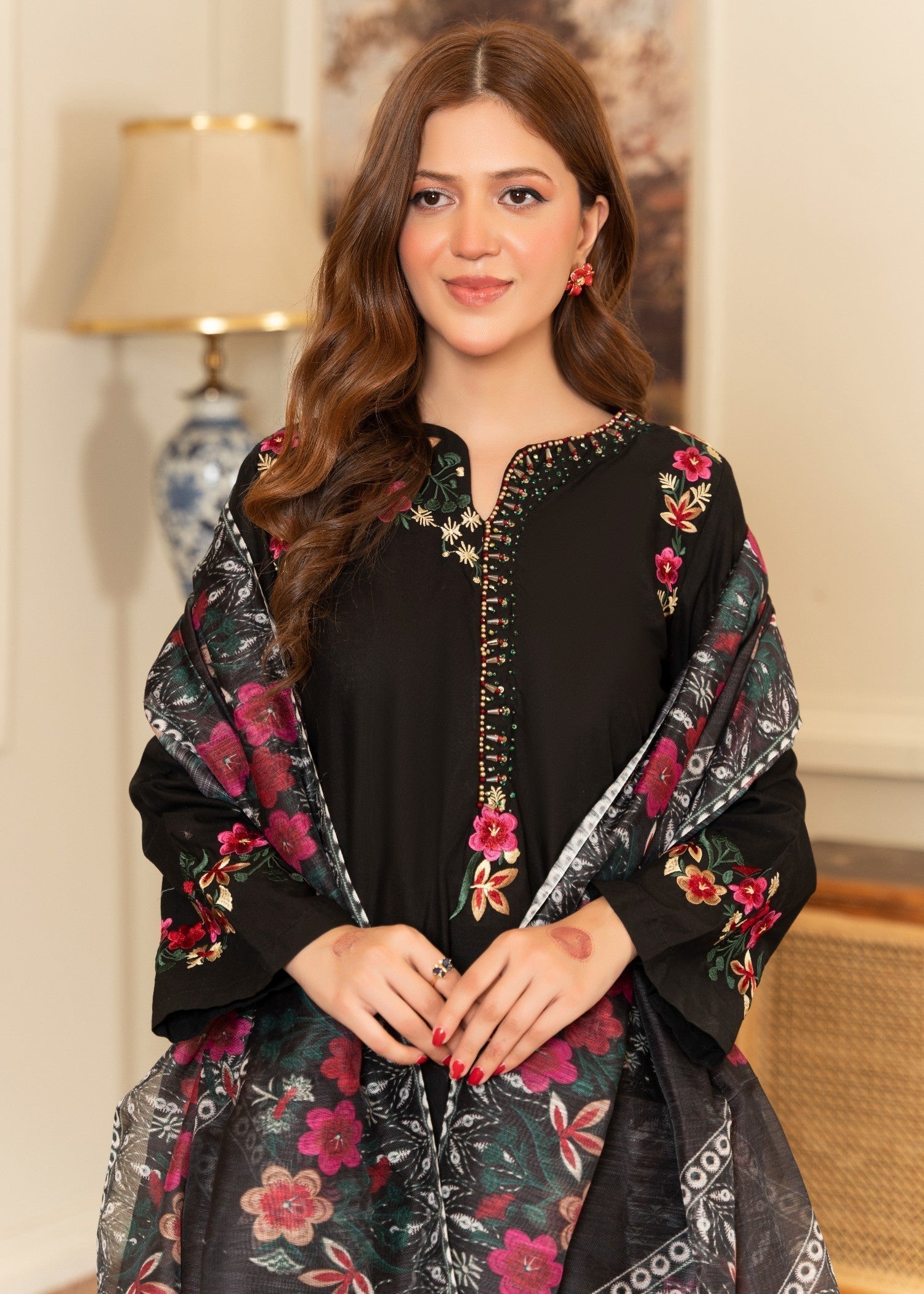 Sahibas By Mirza Kriti Black Women 3pcs