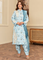 Sahibas By Mirza Sanwal Blue Women 3pcs