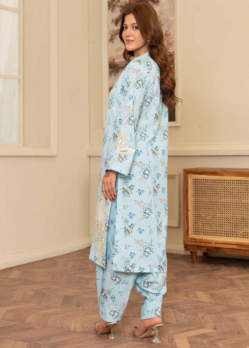 Sahibas By Mirza Sanwal Blue Women 3pcs