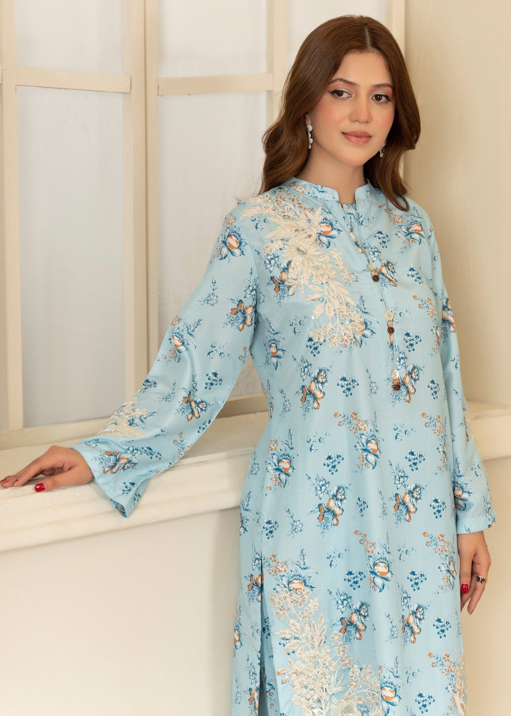 Sahibas By Mirza Sanwal Blue Women 3pcs