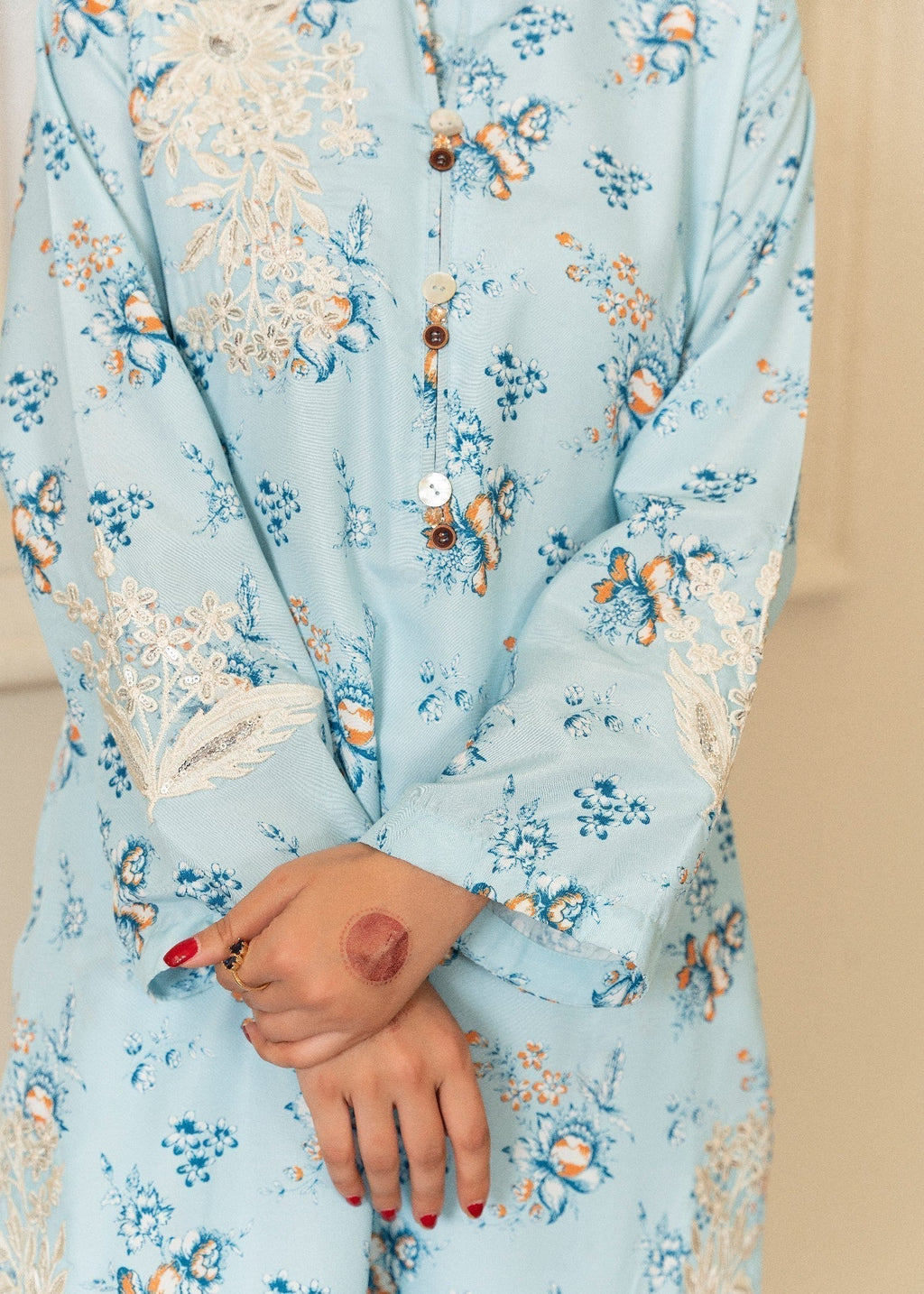 Sahibas By Mirza Sanwal Blue Women 3pcs