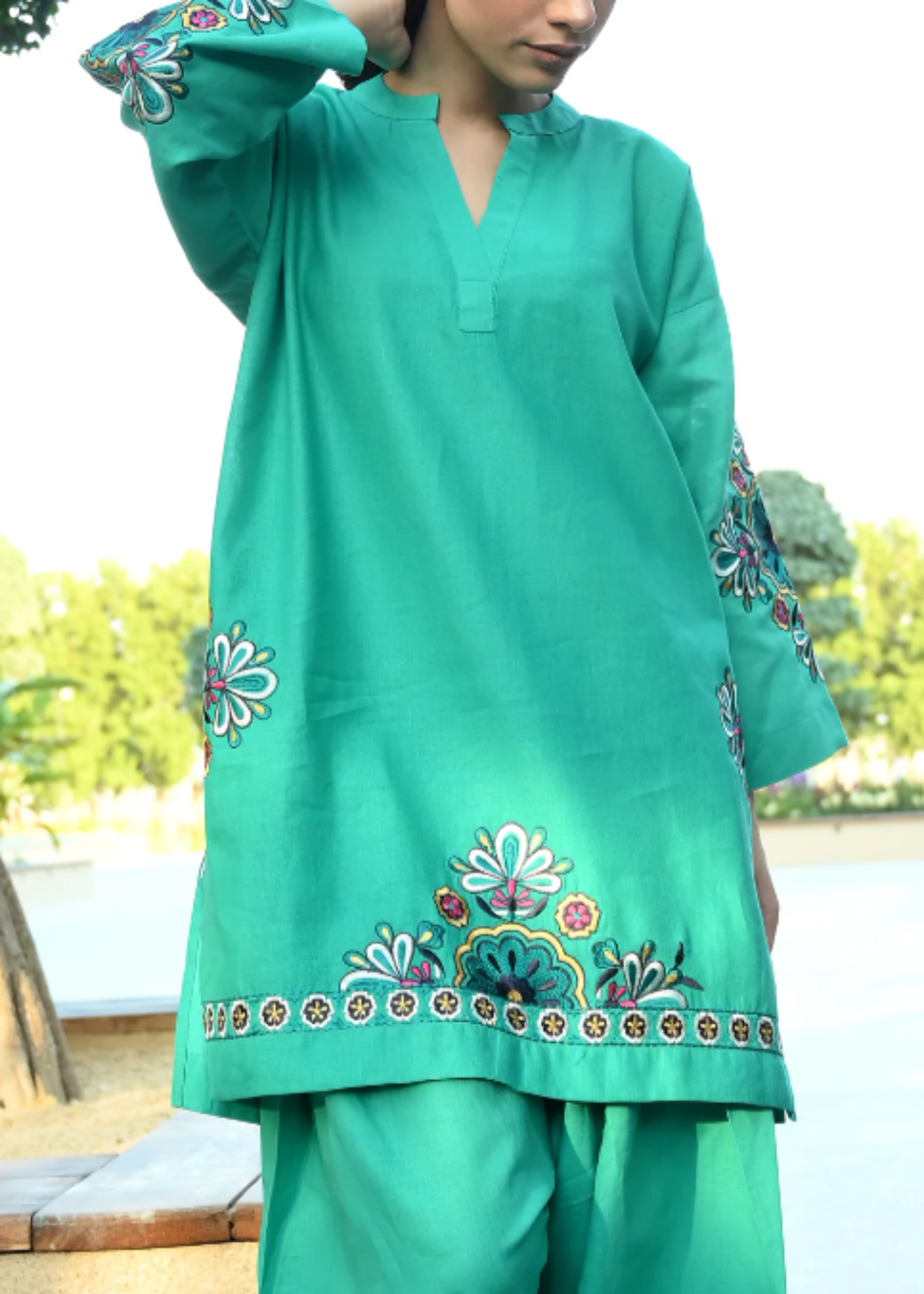 Lapret Flamingo Turquoise Set Women 2pcs