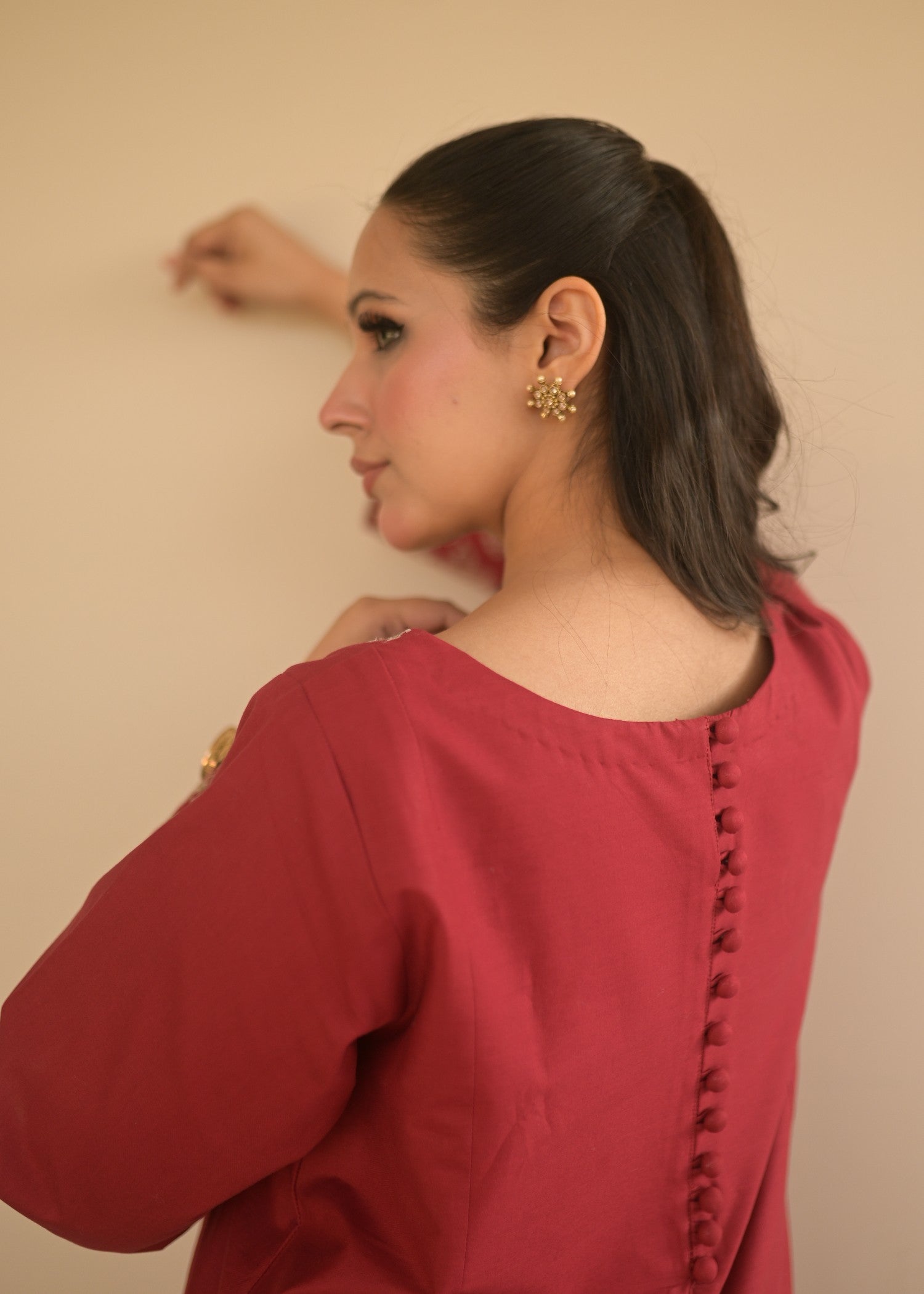 Ayesha Mubariz AVELINE LAWN RUBY RED Embroidered (AM028) Women 3pcs