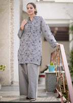 Ayesha Mubariz Grisa Khaddar Grey Embroidered Pret (AM026) Women 2pcs