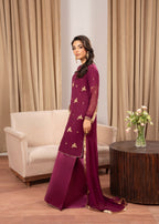 Maira Fashion Raspberry Sharara 44 Women 4pcs