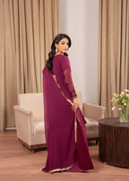 Maira Fashion Raspberry Sharara 44 Women 4pcs