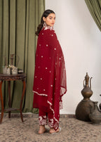 Four Season Boutique AFROZ MAROON Women 3pcs