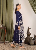 Four Season Boutique AFROZ NAVY BLUE Women 3pcs