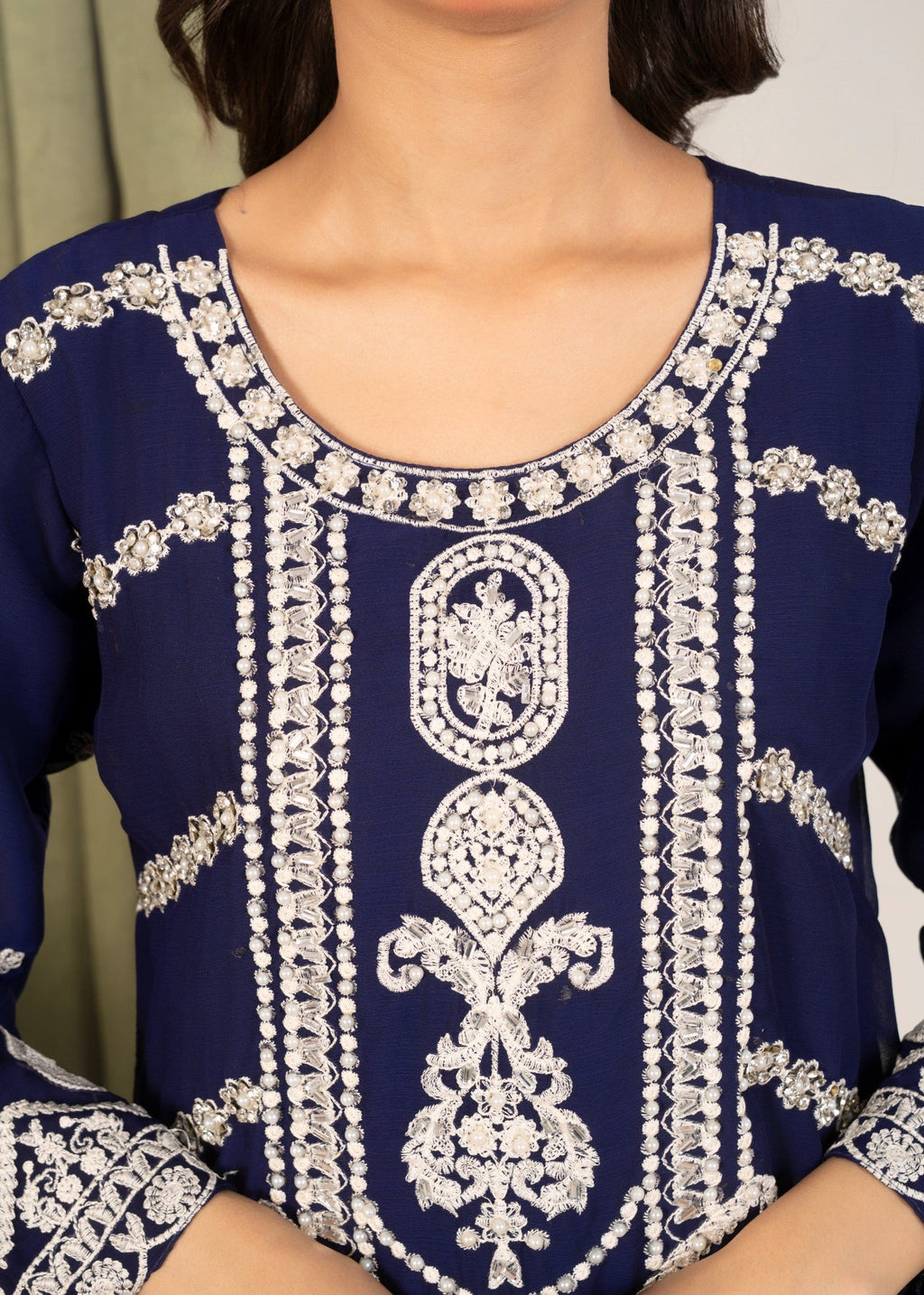 Four Season Boutique AFROZ NAVY BLUE Women 3pcs