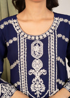 Four Season Boutique AFROZ NAVY BLUE Women 3pcs