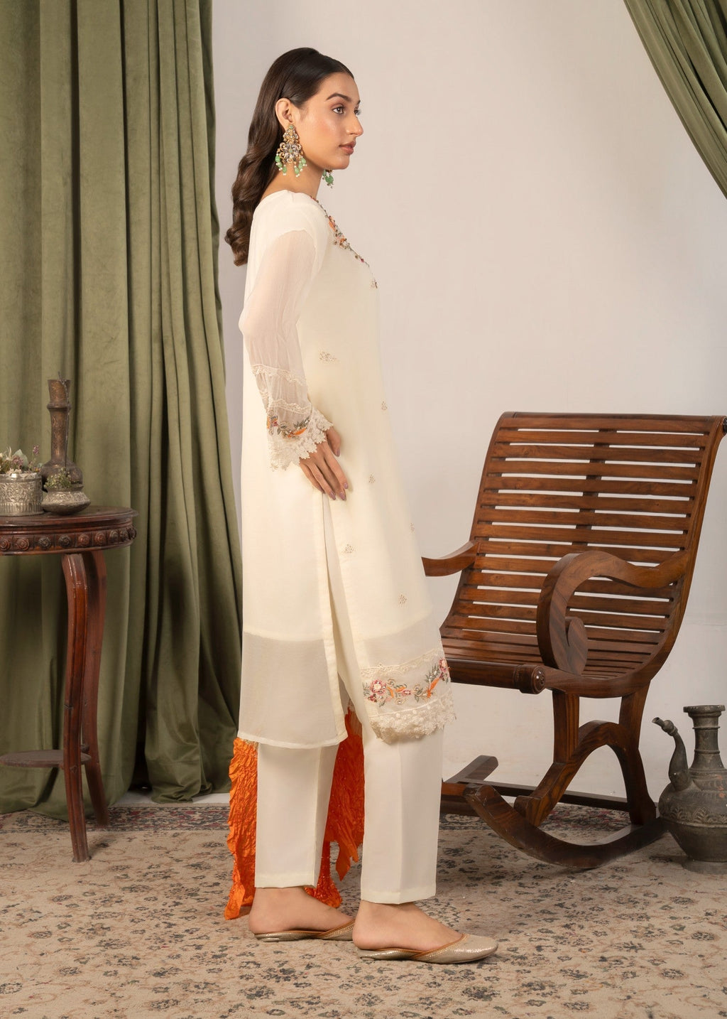 Four Season Boutique SHIBRA CHIFFON CREAM Women 3pcs