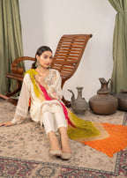 Four Season Boutique SHIBRA CHIFFON CREAM Women 3pcs