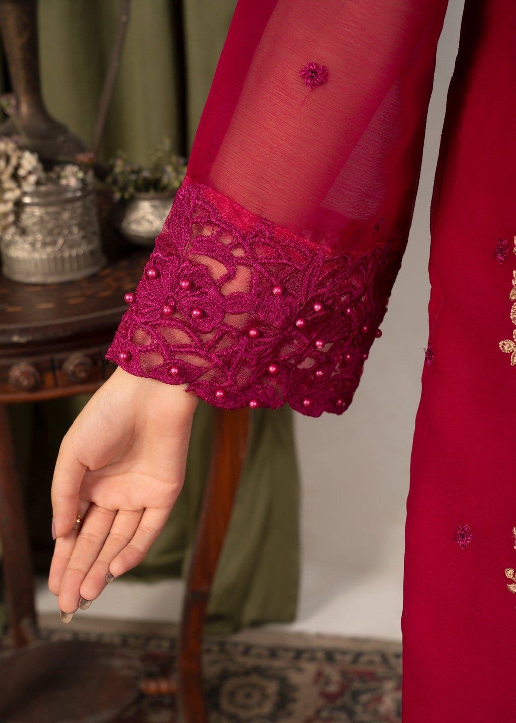 Four Season Boutique NOOR MEHAL HOTPINK Women 3pcs