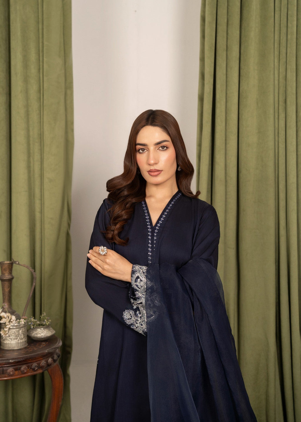 Yolo Pret Embroidered Silk Viscose FATAH F25 0017 Women 3pcs