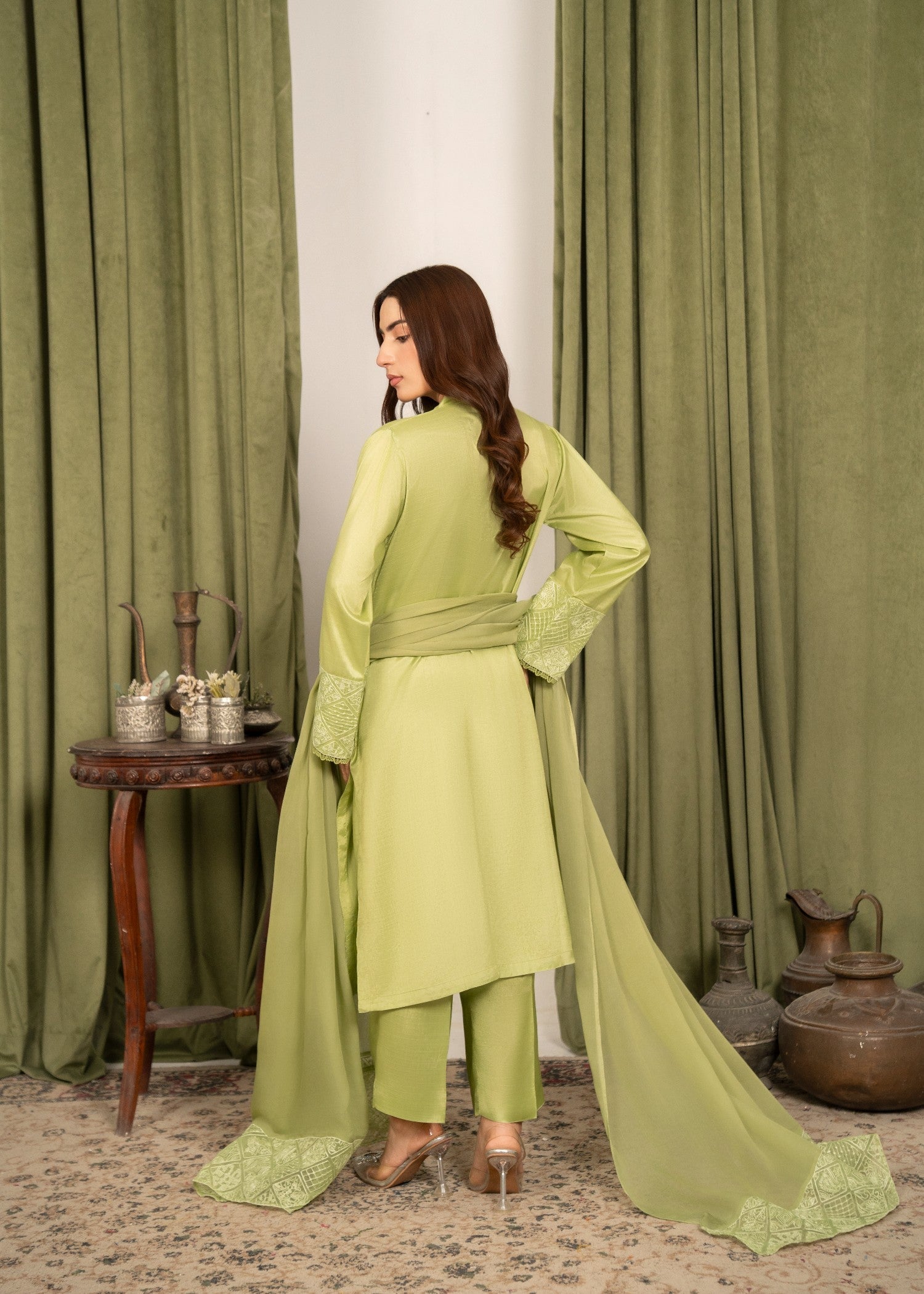 Yolo Pret Embroidered Raw Silk FATAH F25 0020 Women 3pcs