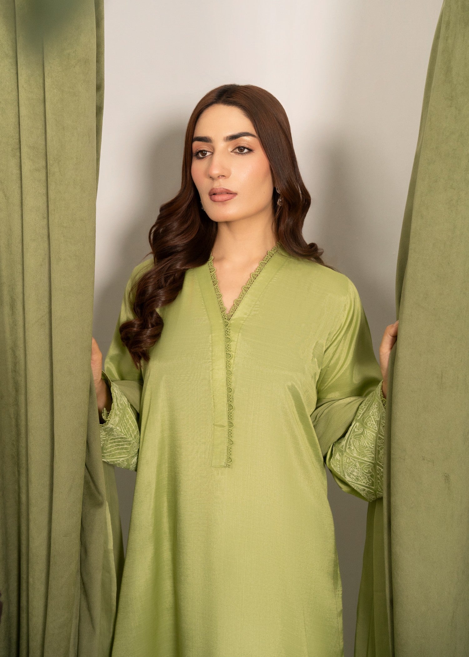 Yolo Pret Embroidered Raw Silk FATAH F25 0020 Women 3pcs