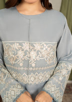 Yolo Pret Embroidered Raw Silk Koti with Frock FATAH F25 0023 Women 4pcs