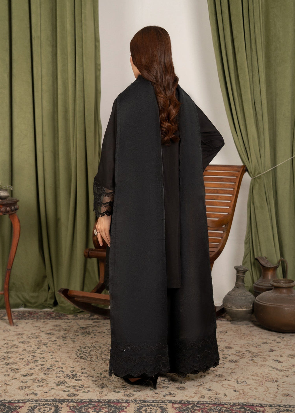 Yolo Pret Embroidered Silk Viscose with Farshi Shalwar FATAH F25 0018 Women 3pcs