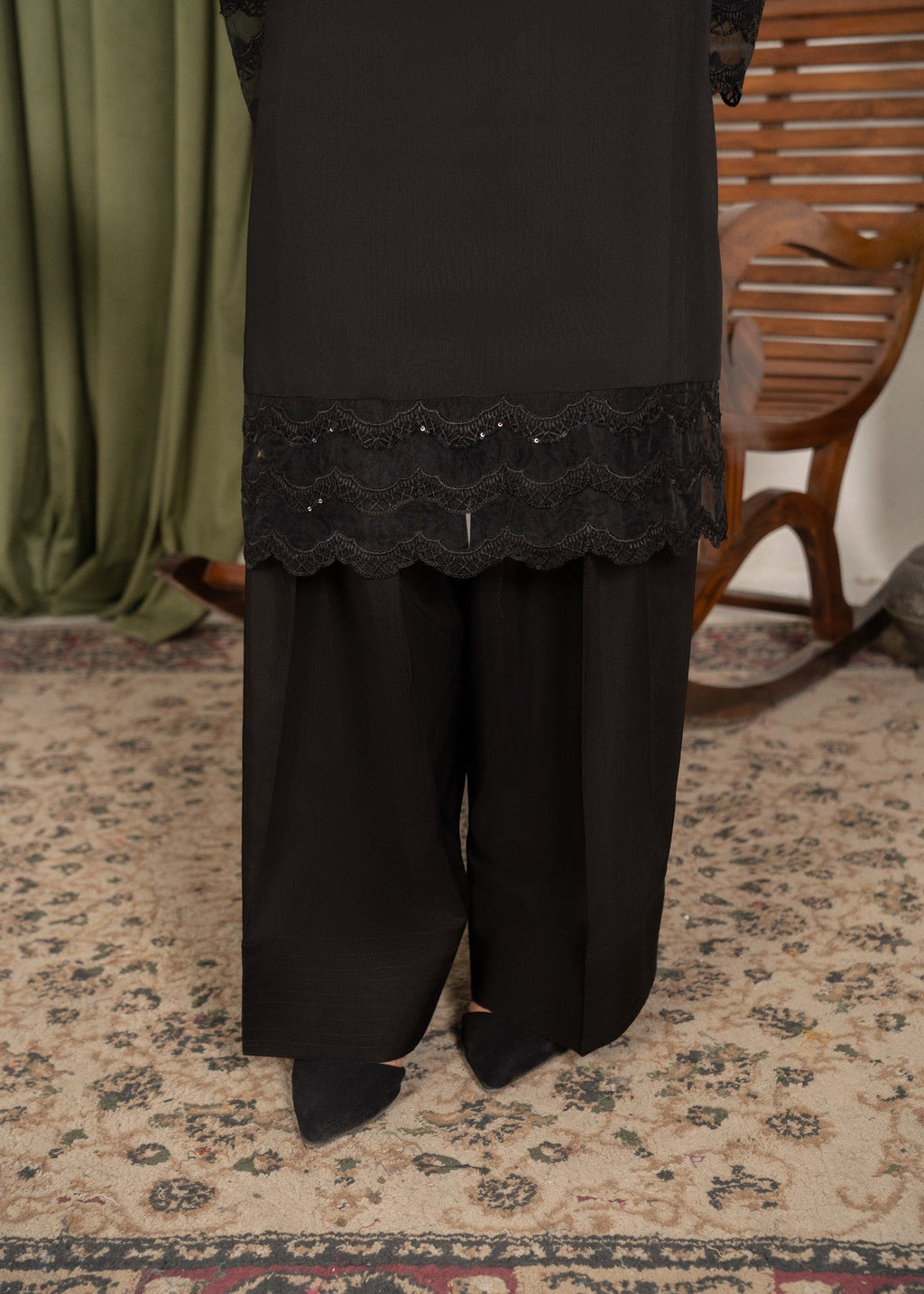 Yolo Pret Embroidered Silk Viscose with Farshi Shalwar FATAH F25 0018 Women 3pcs