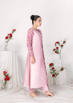 Alyssa PINK RAWSILK KURTI SET ALL611 Women 3pcs