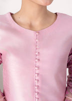 Alyssa PINK RAWSILK KURTI SET ALL611 Women 3pcs