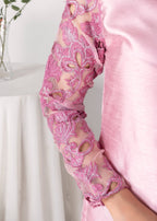 Alyssa PINK RAWSILK KURTI SET ALL611 Women 3pcs
