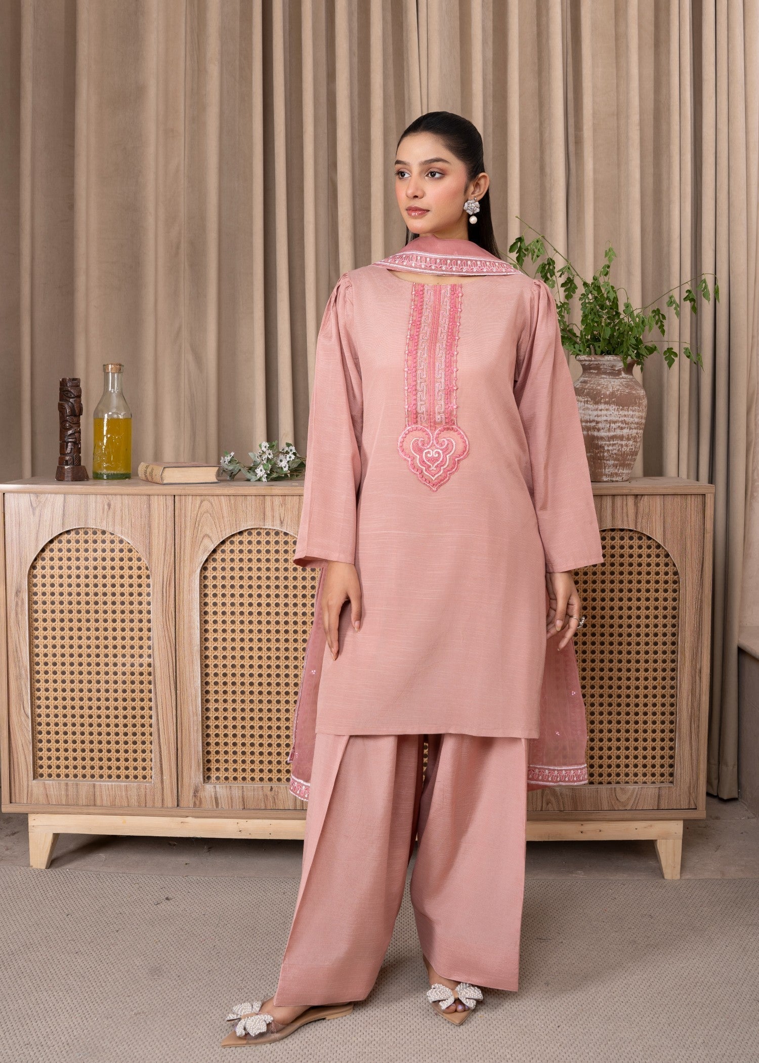 Meem Designs Pink Farshi Women 3pcs