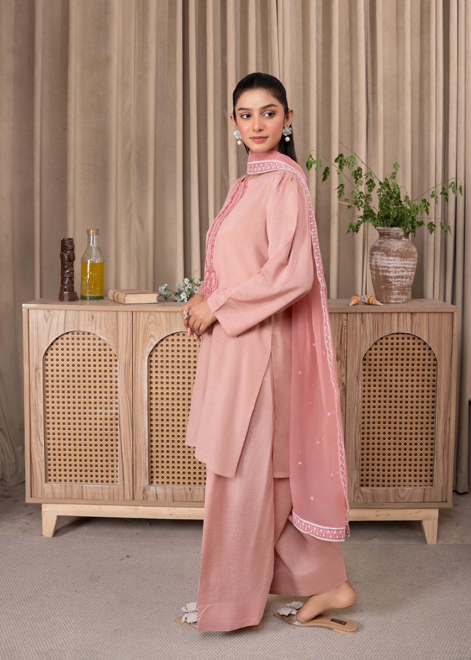 Meem Designs Pink Farshi Women 3pcs