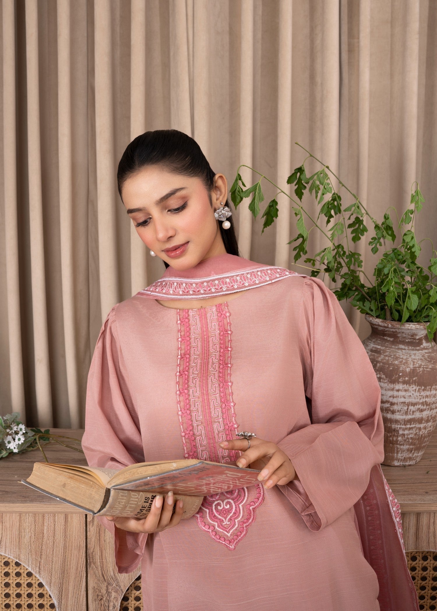 Meem Designs Pink Farshi Women 3pcs