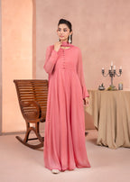 Alyssa PEACH CHIFFON MAXI Women 3pcs