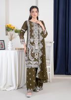 Four Season Boutique AIMAN MHENDI OLIVE GREEN Women 3pcs