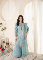 Zarmaad Noor e Nazar 06 – Powder Blue Women 3pcs