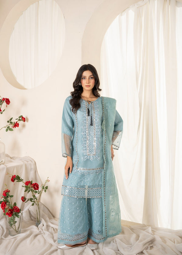 Zarmaad Noor e Nazar 06 – Powder Blue Women 3pcs