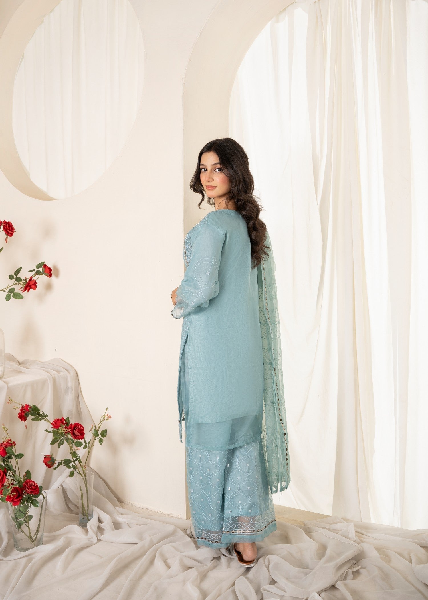Zarmaad Noor e Nazar 06 – Powder Blue Women 3pcs