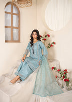 Zarmaad Noor e Nazar 06 – Powder Blue Women 3pcs