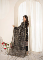 Zarmaad Noor e Nazar 04 – Classic Black Women 3pcs