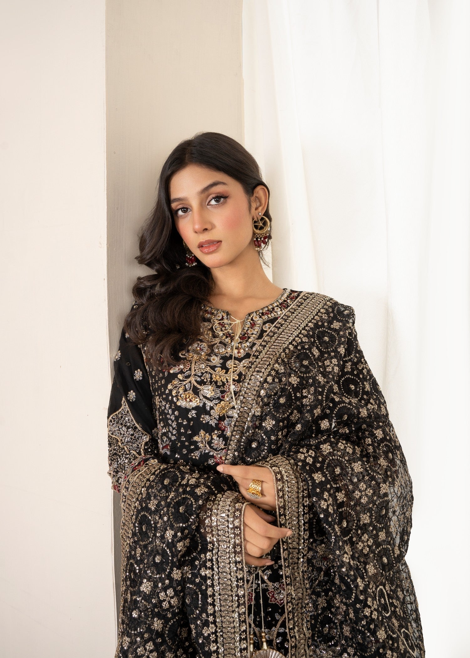 Zarmaad Noor e Nazar 04 – Classic Black Women 3pcs