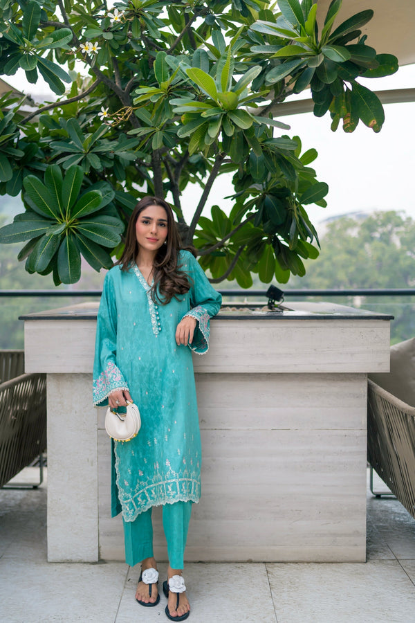 Lakhany Ready to wear Embroidered Shirt & Trouser Women 2pcs