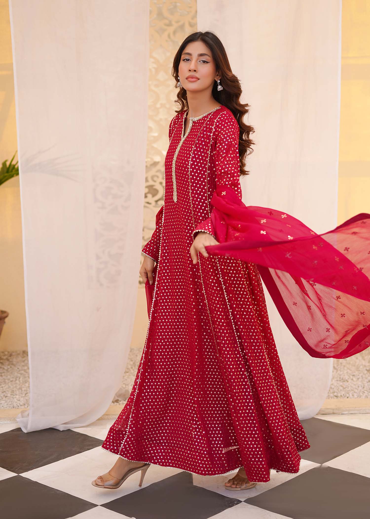 Ayesha Closet Shah Jahan Maroon Women 3pcs