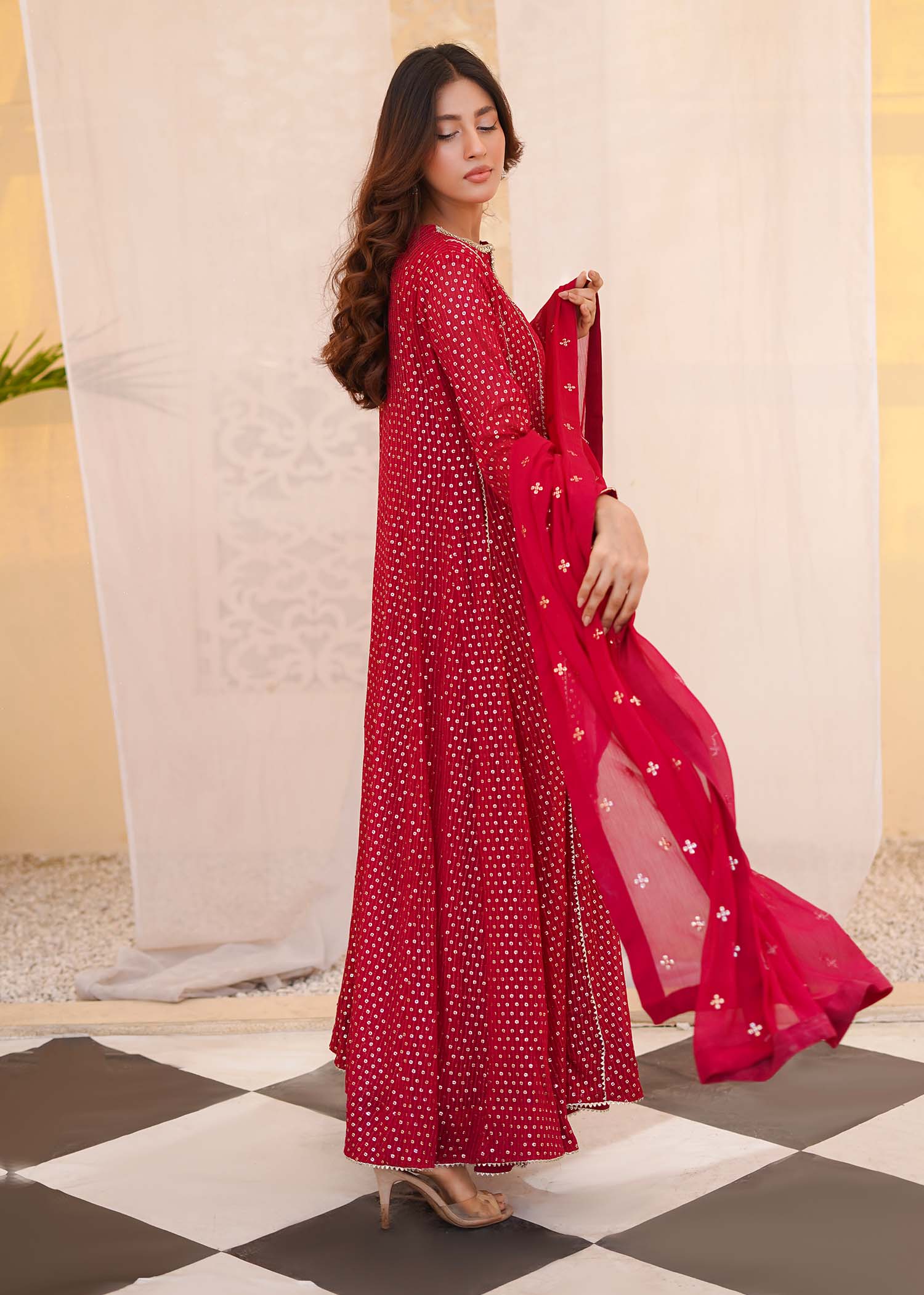 Ayesha Closet Shah Jahan Maroon Women 3pcs