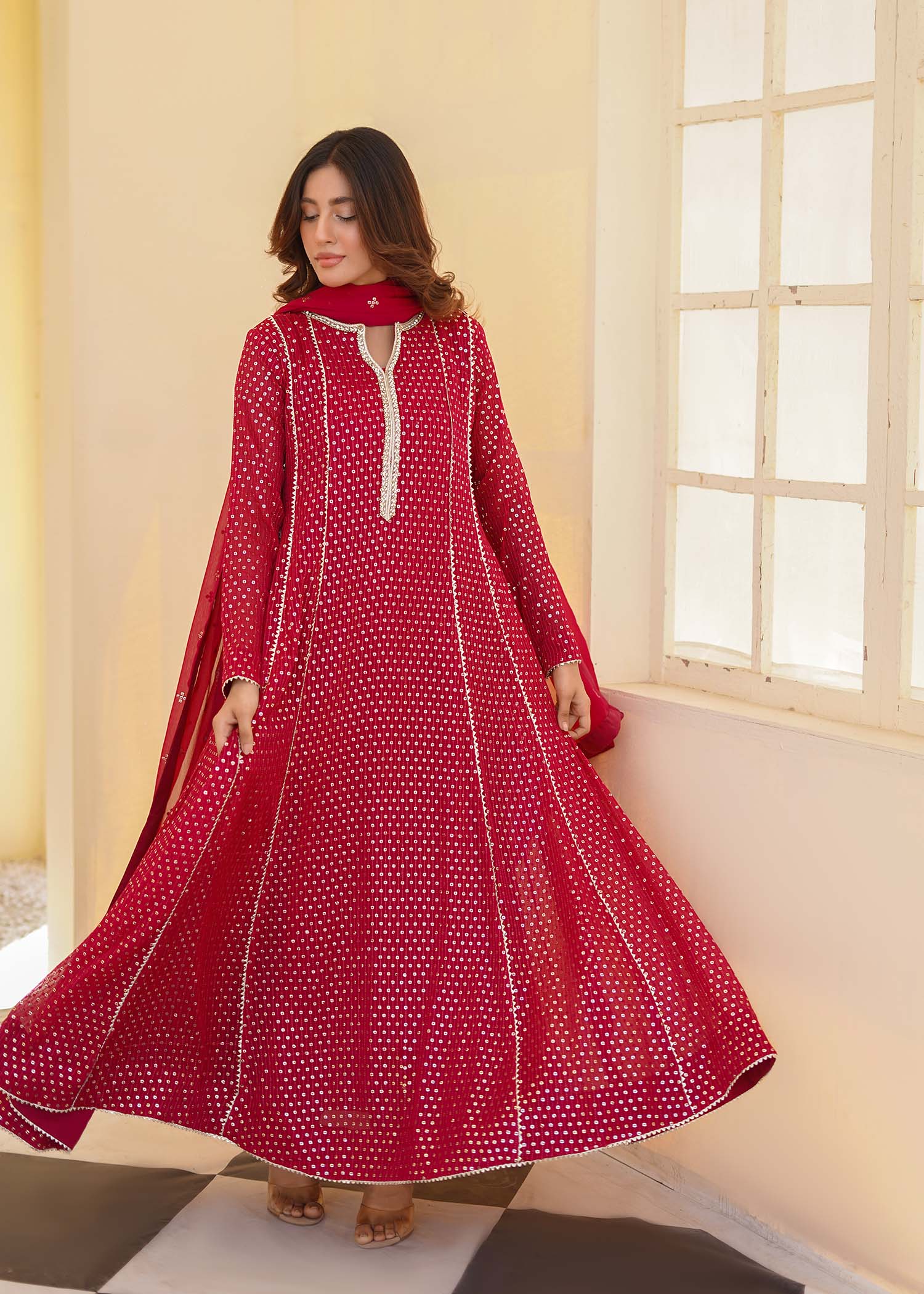 Ayesha Closet Shah Jahan Maroon Women 3pcs
